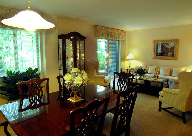 Living Room and Dining Room